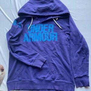 Under Armour Purple Hoodie with Blue Logo
